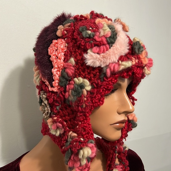 Hat Freeform cup style Hat Personalized handmade hat - Picture 10 of 11